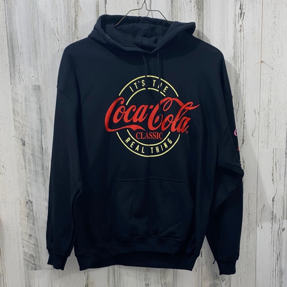 1020 Coca Cola Black and Red Logo Hoodie
